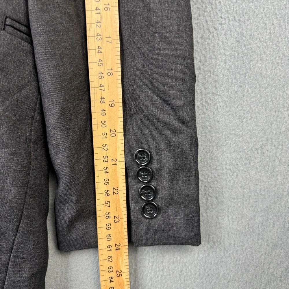 J.Crew Ludlow Blazer 40S Charcoal Gray Loro Piana Super 120s Wool Suit Jacket
